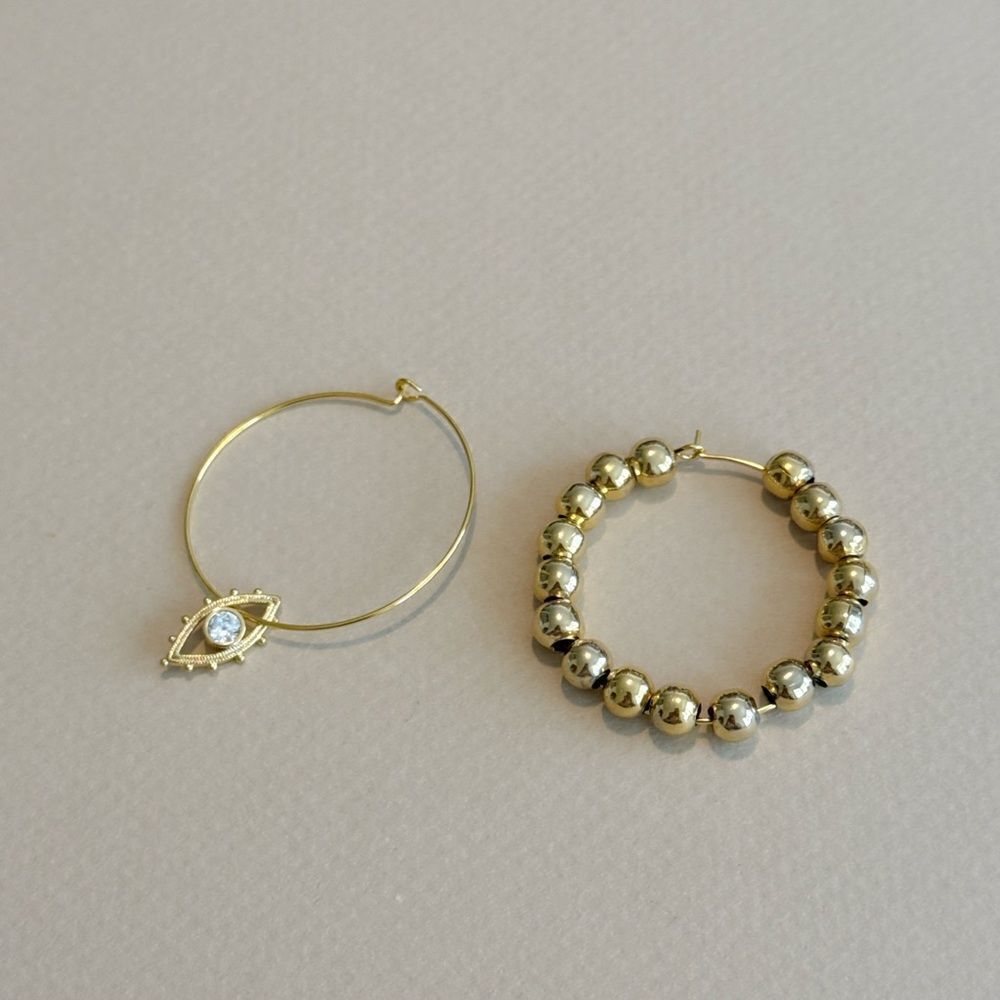 Evil eye Hoop Earrings R865
